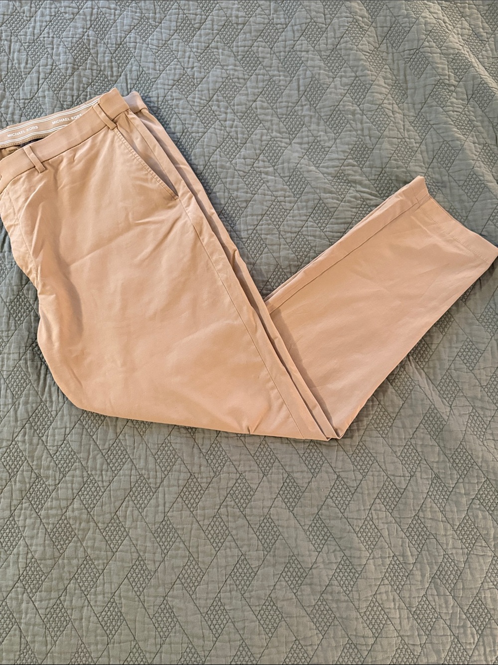 Michael Kors Light Tan Slim Casual Pants